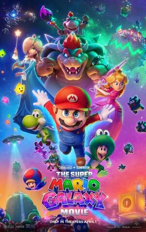 The Super Mario Galaxy Movie 2026 English Audio HD Poster Download - filmyfly